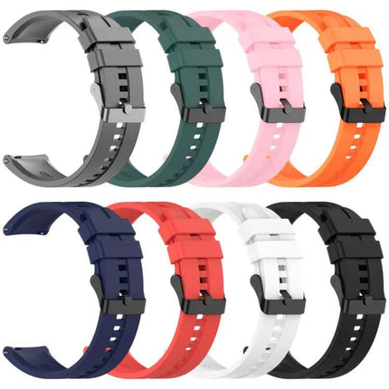 XDfind Silicone Watch Band 20mm/22mm Black Adjustable