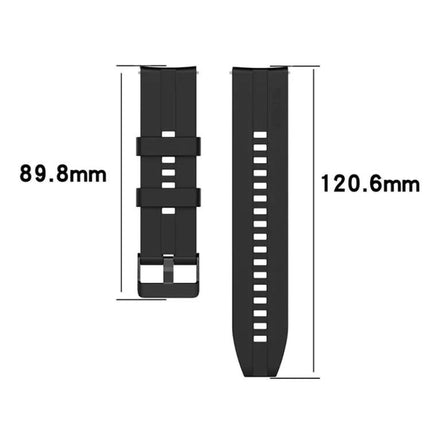 XDfind Silicone Watch Band 20mm/22mm Black Adjustable