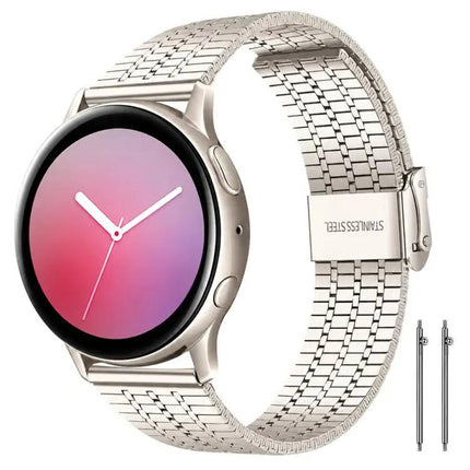 Xdfind Stainless Steel Watch Band 20mm 22mm Seven-Bead