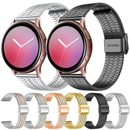 Xdfind Stainless Steel Watch Band 20mm 22mm Seven-Bead