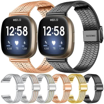 Stainless Steel Watch Band For Fitbit Versa 4/3/Sense 2