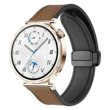 Xdfind Crazy Horse Silicone Watch Band Magnetic 18/20/22mm