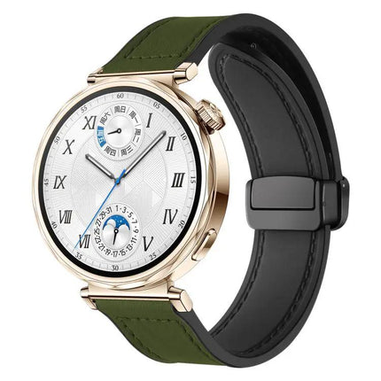 Xdfind Crazy Horse Silicone Watch Band Magnetic 18/20/22mm