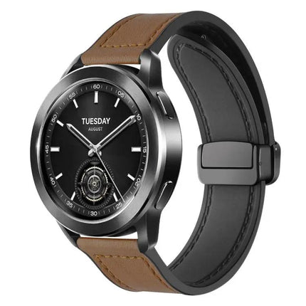 Xdfind Crazy Horse Silicone Watch Band Magnetic 18/20/22mm