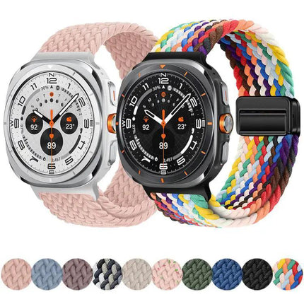 Magnetic Nylon Braid Loop Watch Band For Galaxy Watch