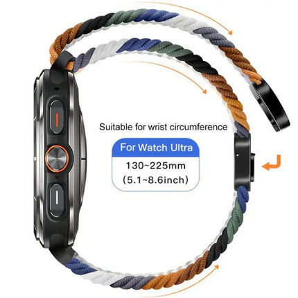 Magnetic Nylon Braid Loop Watch Band For Galaxy Watch