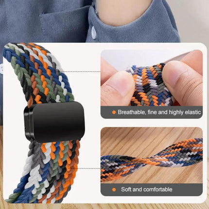 Magnetic Nylon Braid Loop Watch Band For Galaxy Watch