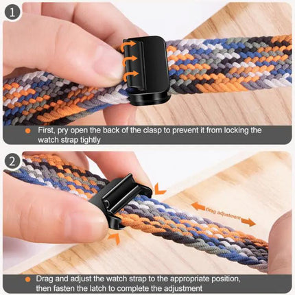 Magnetic Nylon Braid Loop Watch Band For Galaxy Watch
