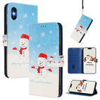 For iPhone XS / X / Snowflake Snowman