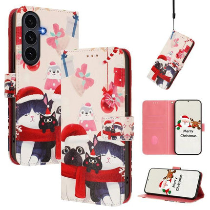 Leather Phone Case With Strap For Daily Carry Protects Your Phone On Commutes And Errands - Christmas PU TPU wallet case with card slots and hand strap