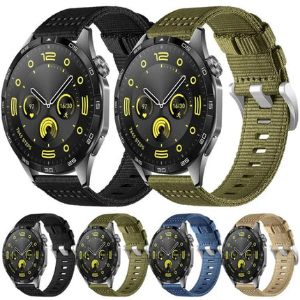 Two-Section Nylon Watch Band 20mm 22mm Adjustable Strap