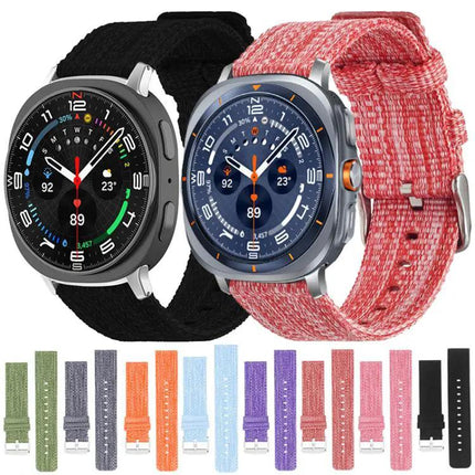 Nylon Canvas Watch Band For Samsung Galaxy Fit3 Adjustable