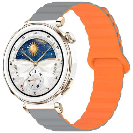 Magnetic Silicone Watch Band Glossy Loop 18mm 20mm