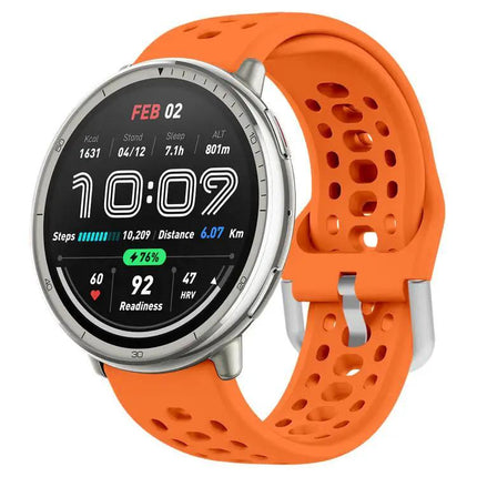 XDfind 20mm Silicone Sport Watch Band Silver Buckle