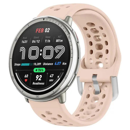 XDfind 20mm Silicone Sport Watch Band Silver Buckle
