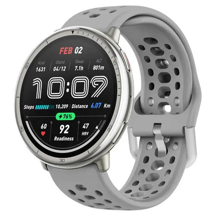 XDfind 20mm Silicone Sport Watch Band Silver Buckle