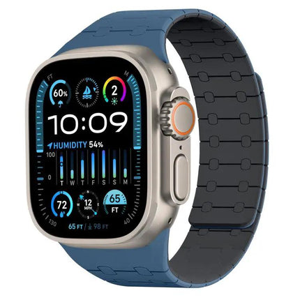 Magnetic Silicone Apple Watch Band Adjustable 38-49mm | Syndmart