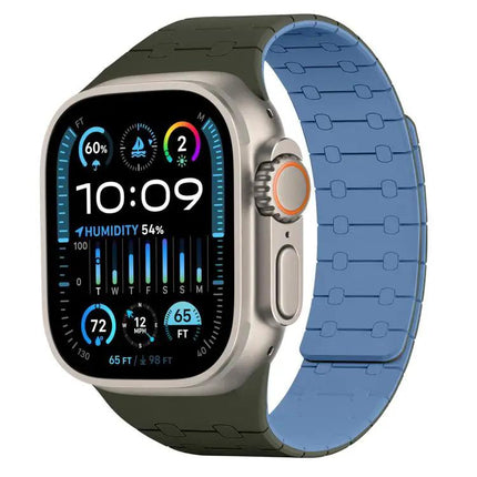Magnetic Silicone Apple Watch Band Adjustable 38-49mm | Syndmart