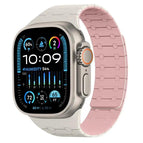 For Apple Watch 42 / 44 / 45 / 46 / 49mm / Starlight + Pink