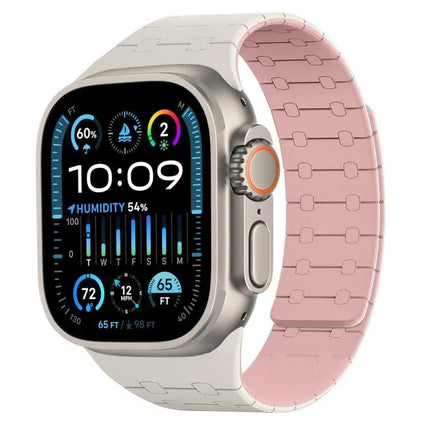 Magnetic Silicone Apple Watch Band Adjustable 38-49mm | Syndmart