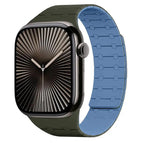 For Apple Watch 38 / 40 / 41 / S10 42mm / Green + Blue