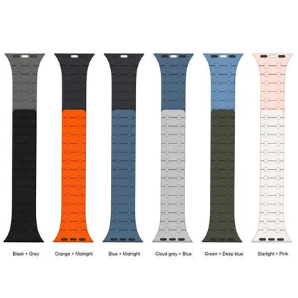 Magnetic Silicone Apple Watch Band Adjustable 38-49mm | Syndmart