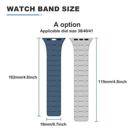 Magnetic Silicone Apple Watch Band Adjustable 38-49mm | Syndmart
