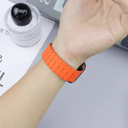 Magnetic Silicone Apple Watch Band Adjustable 38-49mm | Syndmart