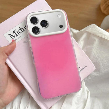 Colorful Gradient Phone Case For Everyday Protection slim pink-to-clear gradient TPU case on iPhone with grip-friendly, anti-smudge finish