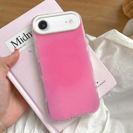 Colorful Gradient Phone Case For Everyday Protection showing slim pink gradient TPU case with grip-friendly finish