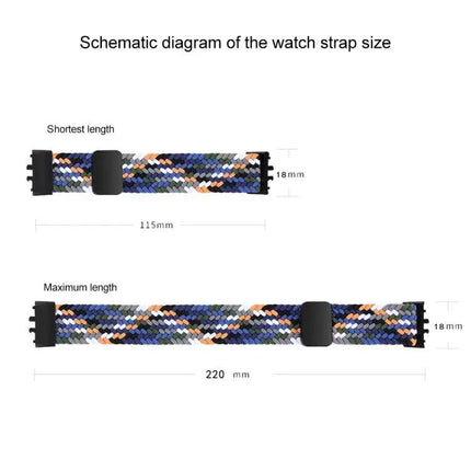 Magnetic Nylon Braided Watch Band For Samsung Galaxy Fit 3