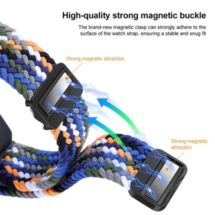 Magnetic Nylon Braided Watch Band For Samsung Galaxy Fit 3