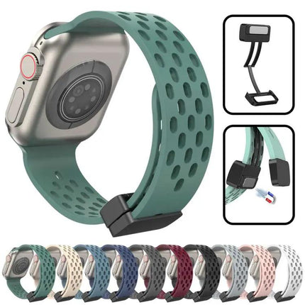 Xdfind Silicone Magnetic Clasp Apple Watch Band 38-49mm | Syndmart