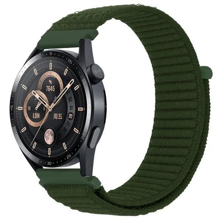 Xdfind Nylon Wave Texture Hook And Loop Watch Band 20mm 22mm