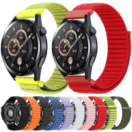 Xdfind Nylon Wave Texture Hook And Loop Watch Band 20mm 22mm