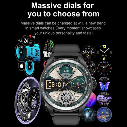 Smart Watch with Earphones for Daily Use and Connectivity showing multiple customizable dials and activity tracking on a modern smartwatch face