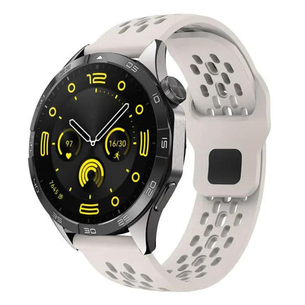 Silicone Watch Band 20mm 22mm Black Buckle Breathable