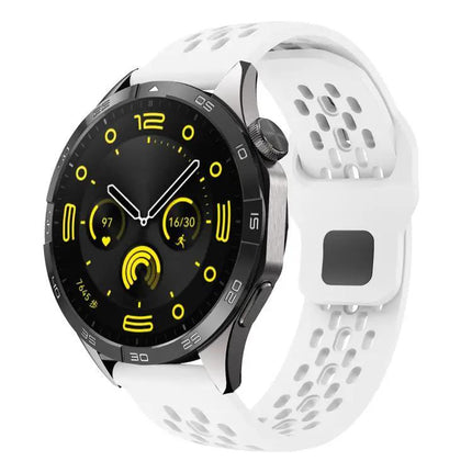 Silicone Watch Band 20mm 22mm Black Buckle Breathable