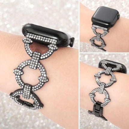 xDfind O-Ring Diamond Metal Band for Apple Watch (38-49mm) | Syndmart