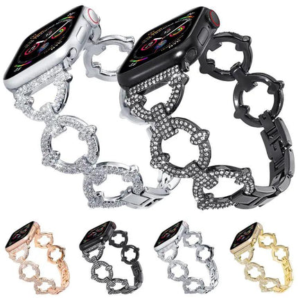 xDfind O-Ring Diamond Metal Band for Apple Watch (38-49mm) | Syndmart
