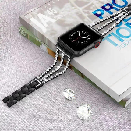 XDFind Metal Diamond Watch Band For Apple Watch 38-49mm | Syndmart