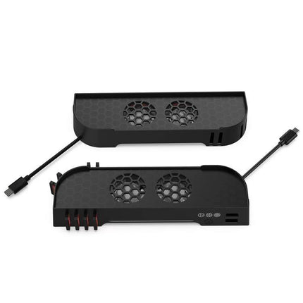 Keep Your Nintendo Switch Cool With DOBE Charging Base black dual-fan cooling and charging dock for long gaming sessions