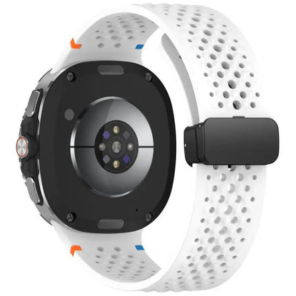 Black Magnetic Silicone Honeycomb Band for Galaxy Watch 9/8 | Syndmart
