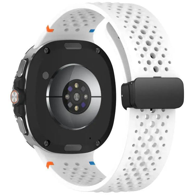Black Magnetic Silicone Honeycomb Band for Galaxy Watch 9/8 | Syndmart