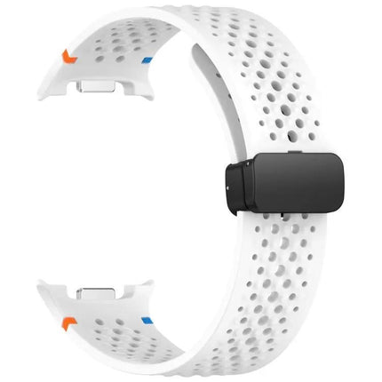 Black Magnetic Silicone Honeycomb Band for Galaxy Watch 9/8 | Syndmart