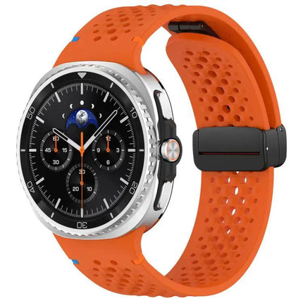 Black Magnetic Silicone Honeycomb Band for Galaxy Watch 9/8 | Syndmart