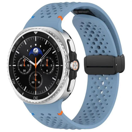 Black Magnetic Silicone Honeycomb Band for Galaxy Watch 9/8 | Syndmart
