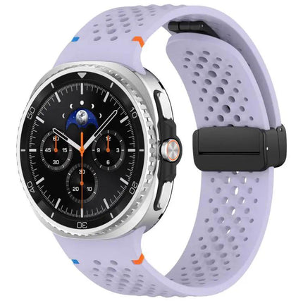 Black Magnetic Silicone Honeycomb Band for Galaxy Watch 9/8 | Syndmart