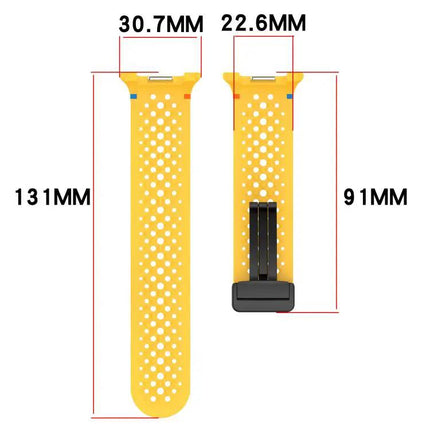 Black Magnetic Silicone Honeycomb Band for Galaxy Watch 9/8 | Syndmart