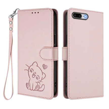 Stylish Leather Phone Case With Built In Card Slots For Everyday Protection And Daily Use - pink wallet folio with strap, card slots and kickstand